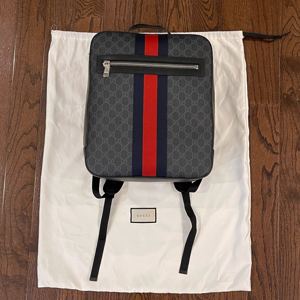 Brand New - Gucci GG Supreme Web Backpack